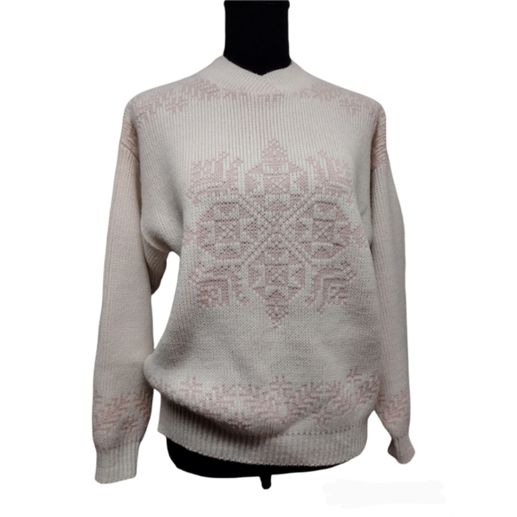 Thackery vintage sweater with snowflake pattern - Picture 1 of 10